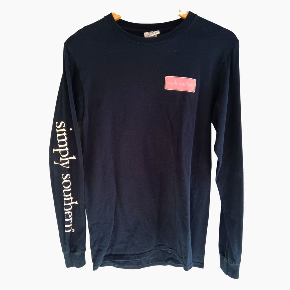 Simply Southern Navy Long Sleeve Jeep Shirt